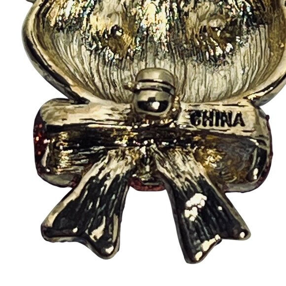 Vintage Kirks Folly Gold Tone Halloween Witch Cat Brooch (5960-1-2) - Picture 8 of 8